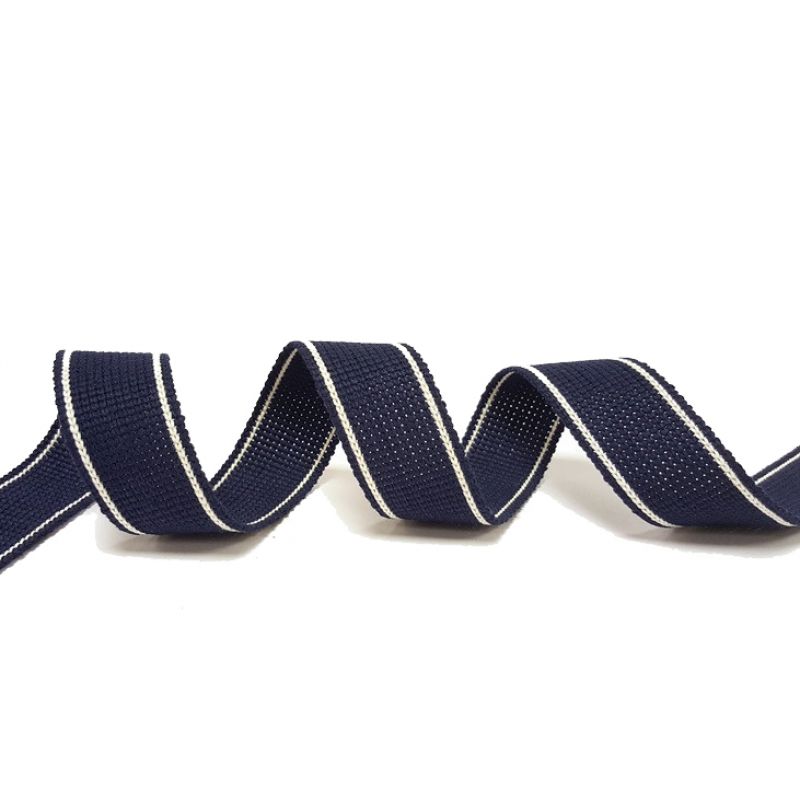 Ιμάντας 15μ. Navy 34χιλ. Βαμβακερή