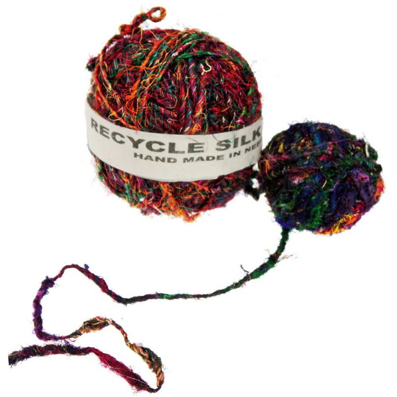 Recycled Hemp/ Silk Thread Knitting Wool 100gm