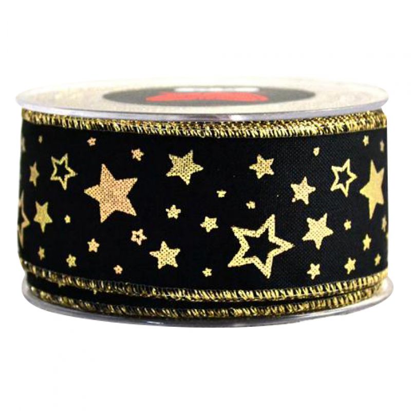 Κορδέλα 9μ. LIMBERTAD STARSHINE 50χιλ. - μαύρη