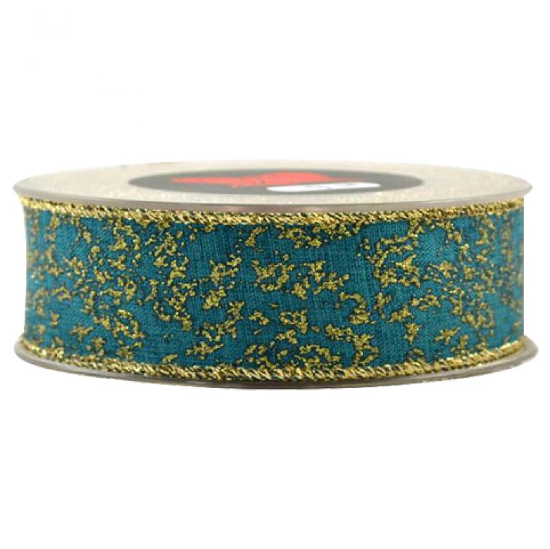 LIBERTAD STARDUST 2,3cmx9m-petrol-gold