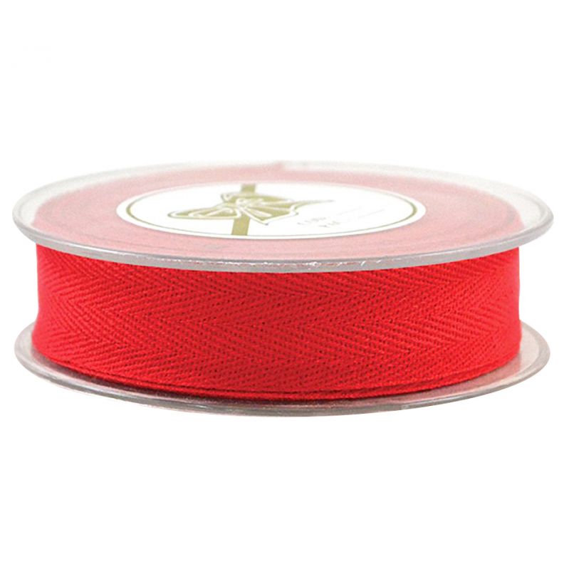 FISHBONE COLORED  2,5cmX9m - RED