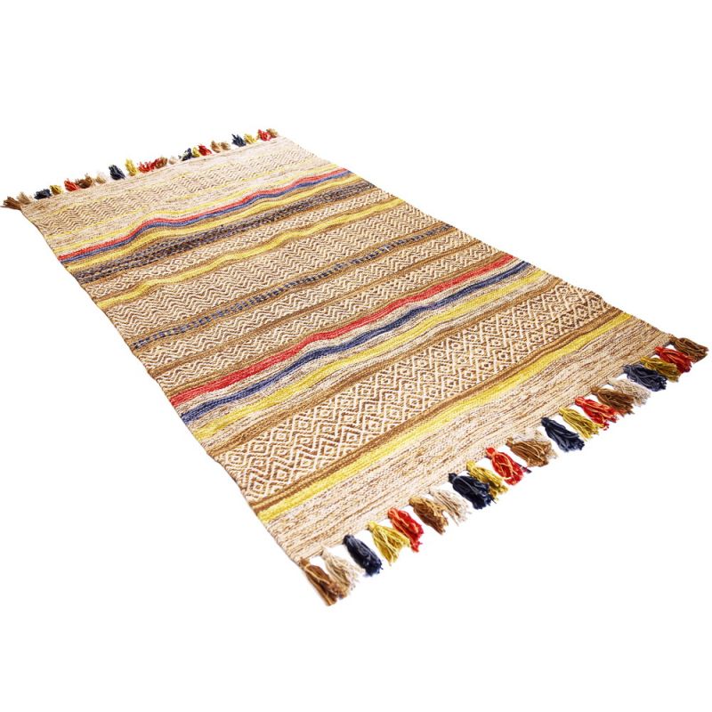 Antara cotton hand loom rug 90x150cm - GOLD