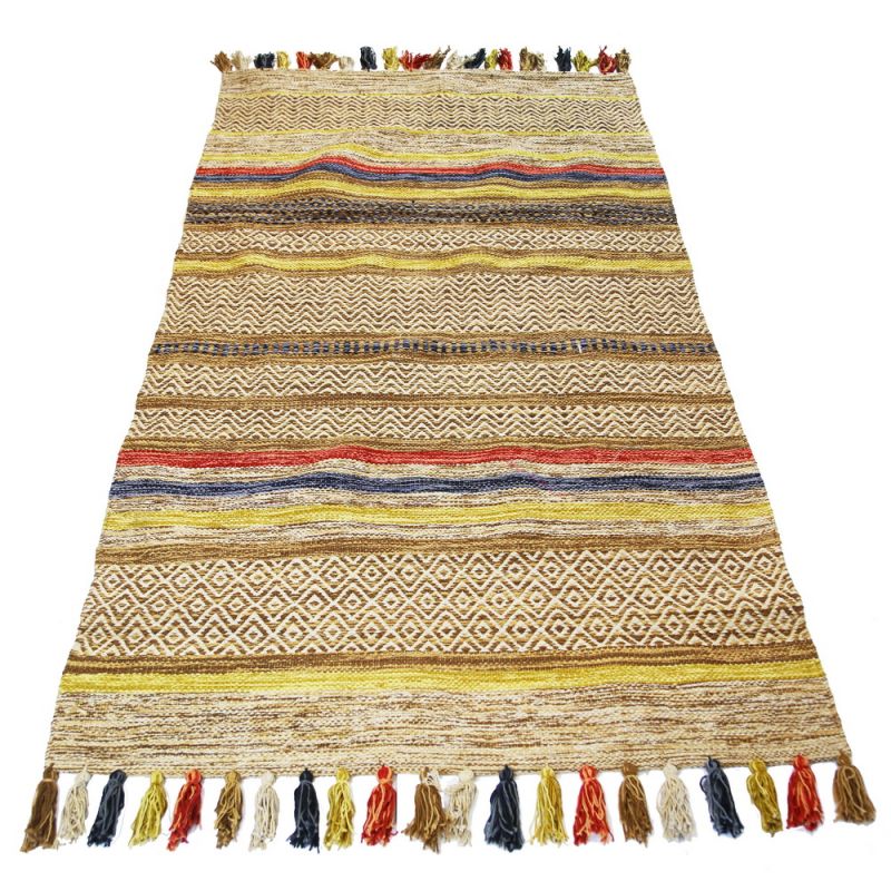 Antara cotton hand loom rug 90x150cm - GOLD