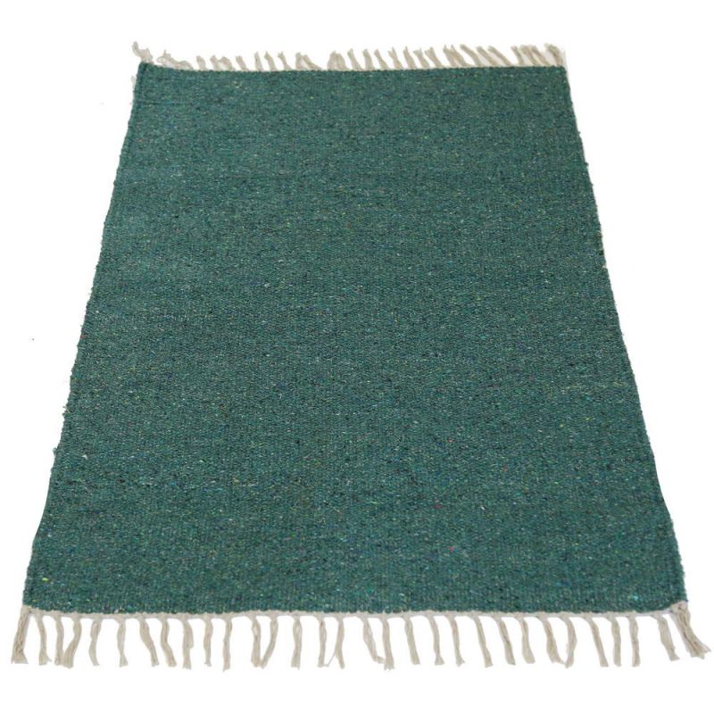 Plain Recycled Yarn Rug Olive(OL) 90 x 150cm