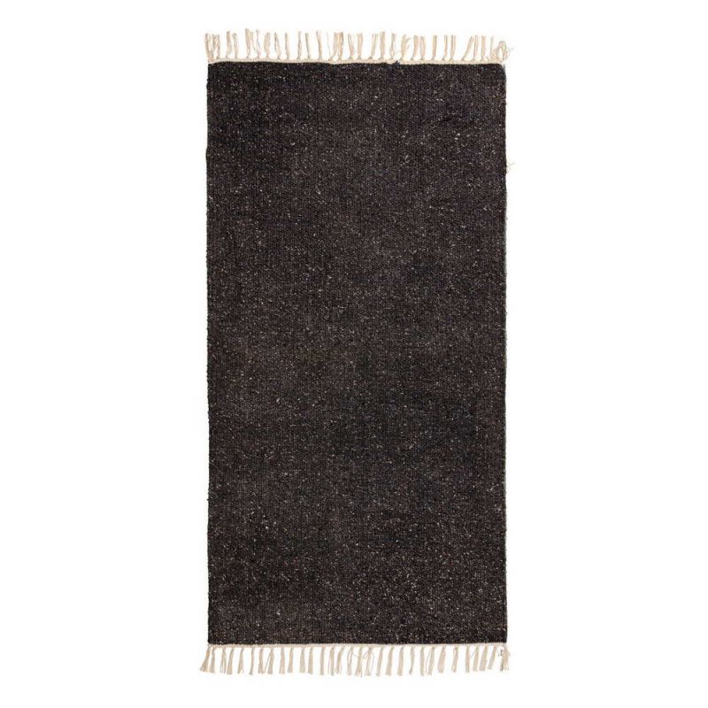 Plain Recycled Yarn Rug Navy(NV) 75 x 135cm