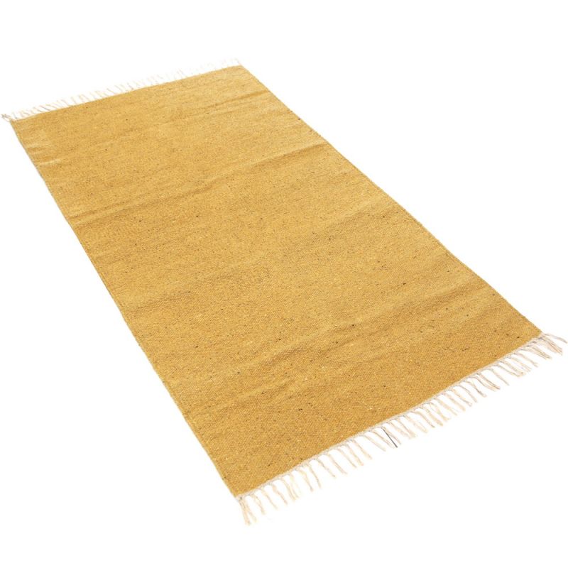 Plain Recycled Yarn Rug Old Gold(OG) 75 x 135cm