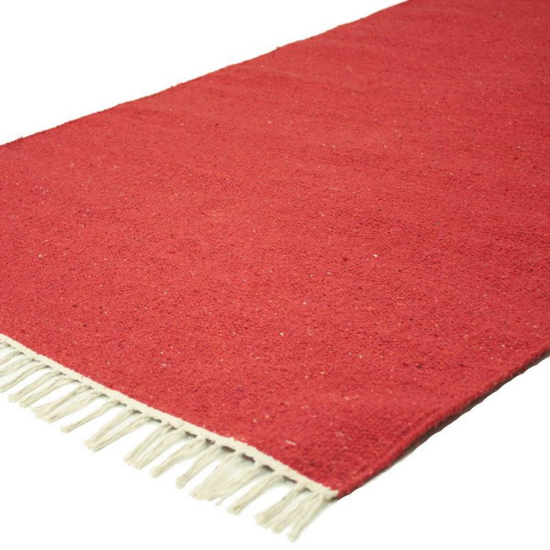 Plain Recycled Yarn Rug Red(RD) 90 x 150cm