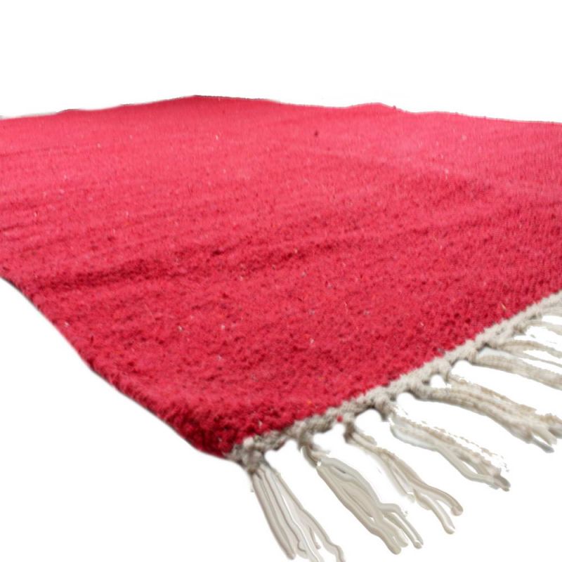 Plain Recycled Yarn Rug Red(RD) 90 x 150cm