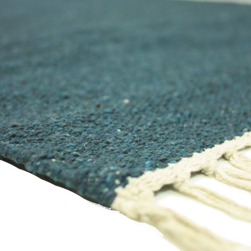 Plain Recycled Yarn Rug Teal(TL) 90 x 150cm