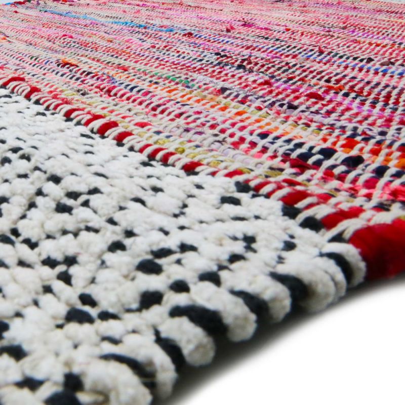 Chenille Rug With Chunky Tassels