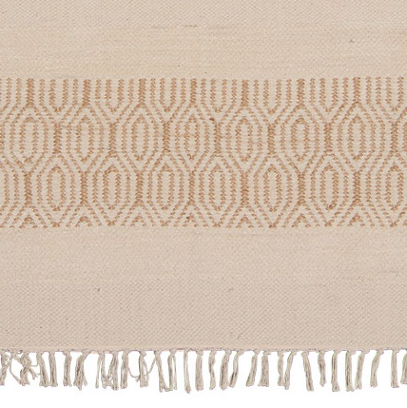 Kalindi handloom chenille & jute rug, 75x135cm