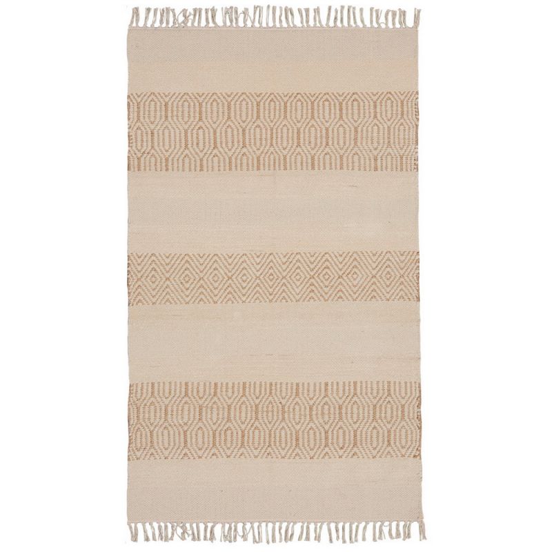 Kalindi handloom chenille & jute rug, 75x135cm