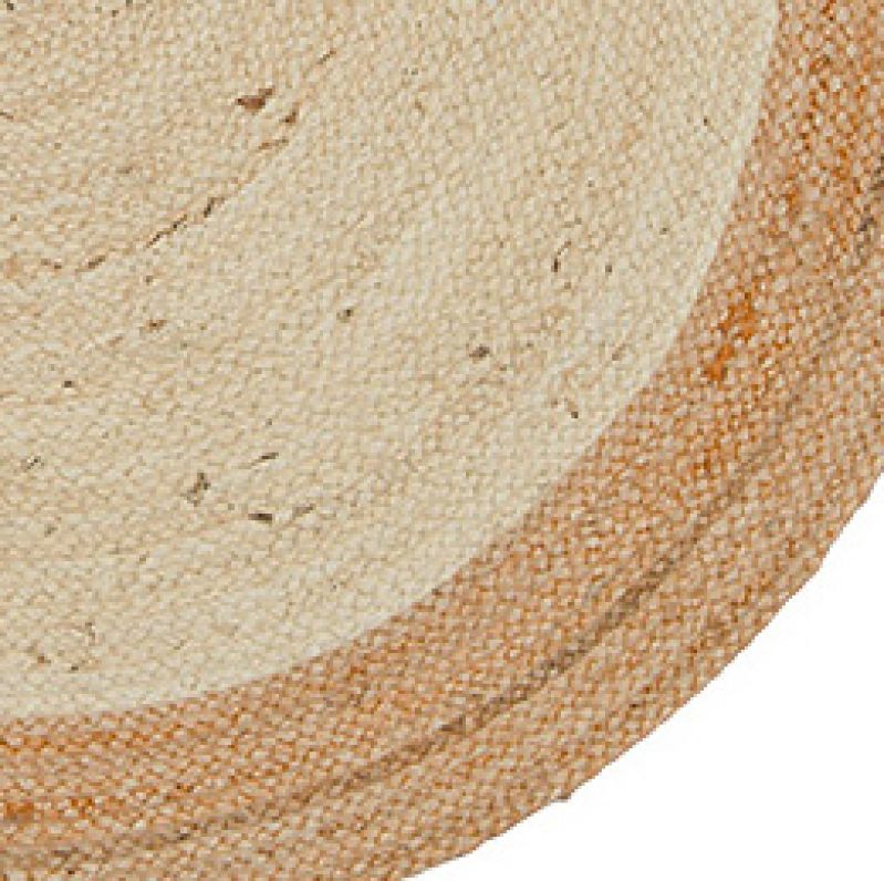 Sariska round jute rug, 120cm