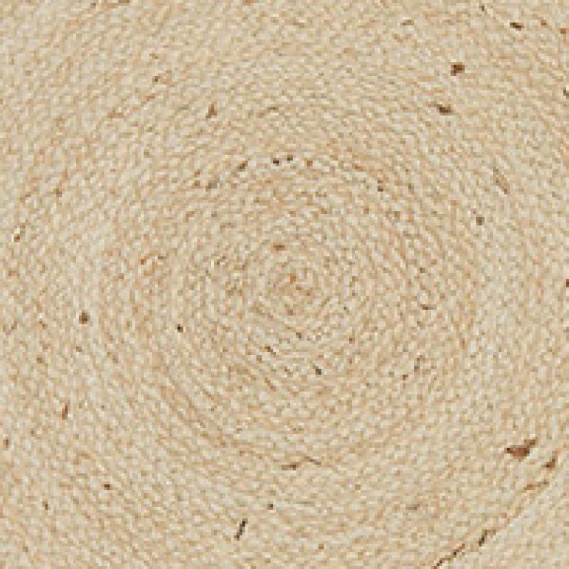 Sariska round jute rug, 120cm