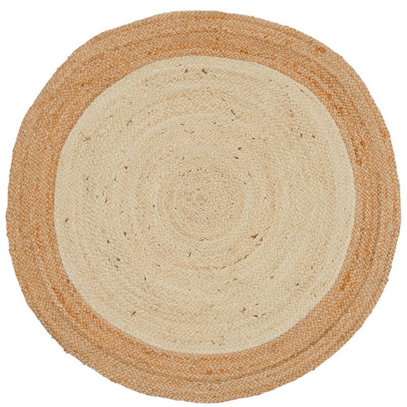 Sariska round jute rug, 90cm