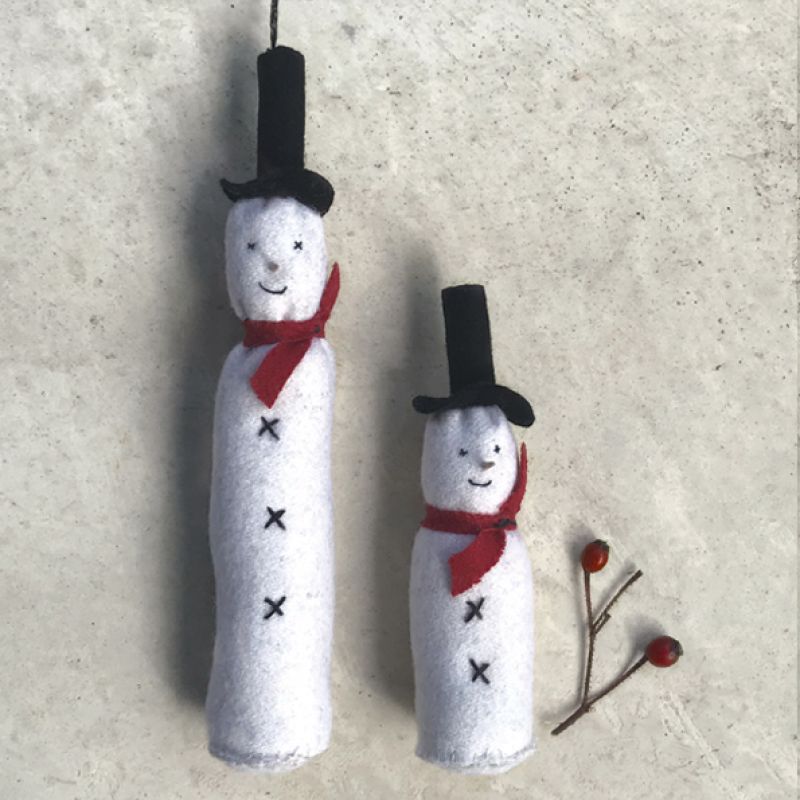 Felt hanging snowman-Long tall