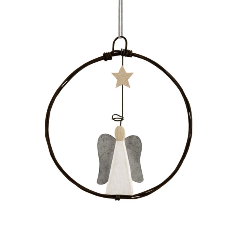 Στεφάνι σύρμα μικρό 7,5εκ. - Άγγελος