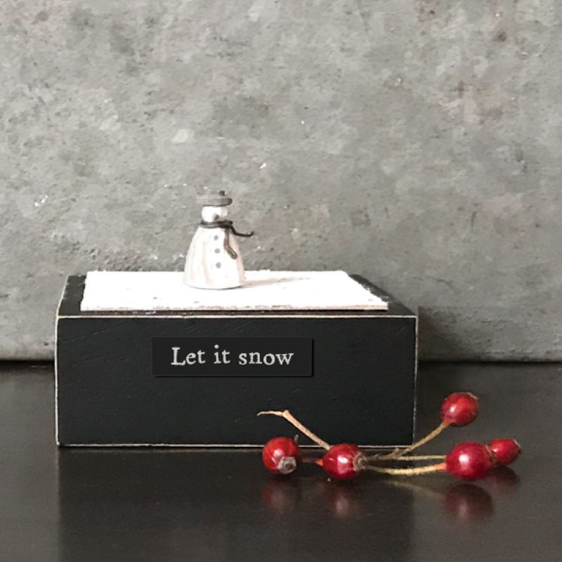 Square  block  – Snowman / Let it snow