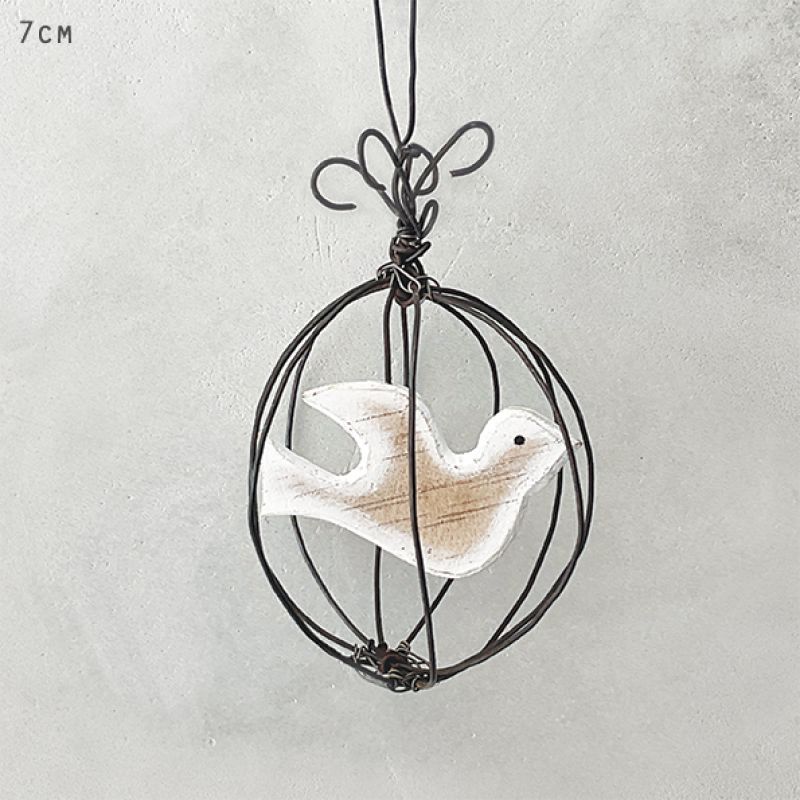 Wire bauble-Dove