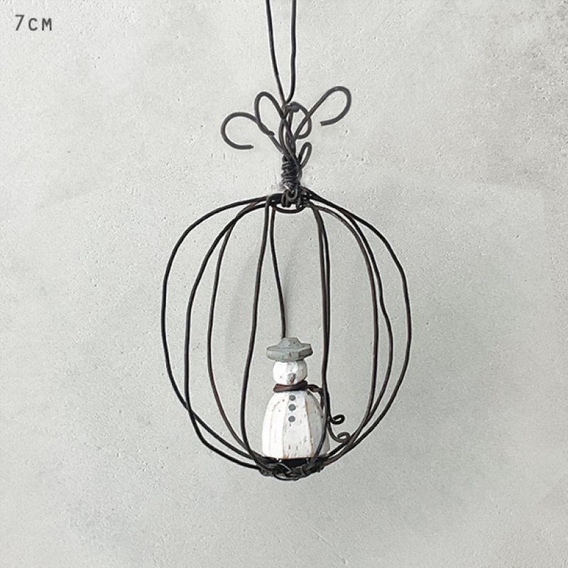 Wire bauble-Snowman