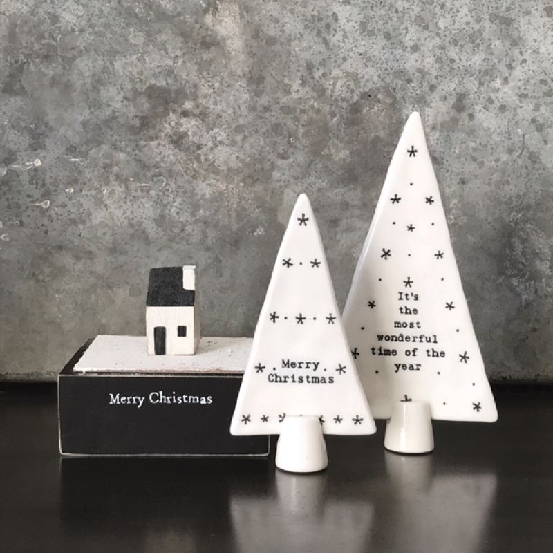 Standing porcelain tree-Merry Christmas 