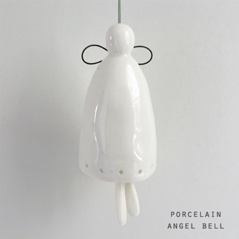 Porcelain angel bell-Large