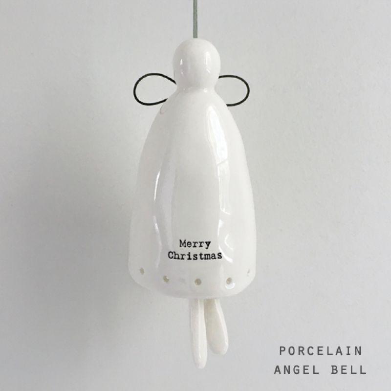 Porcelain angel bell-Merry Christmas