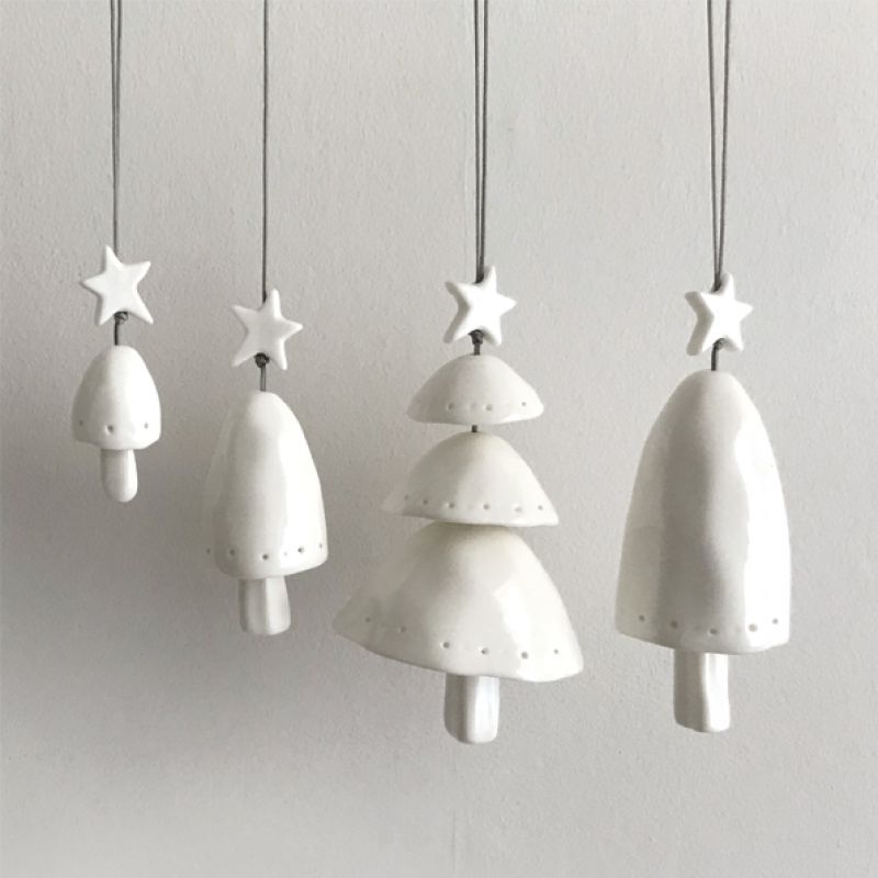 Porcelain hanging bell-Large