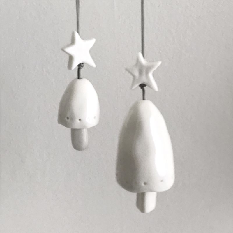 Porcelain hanging bell-Small