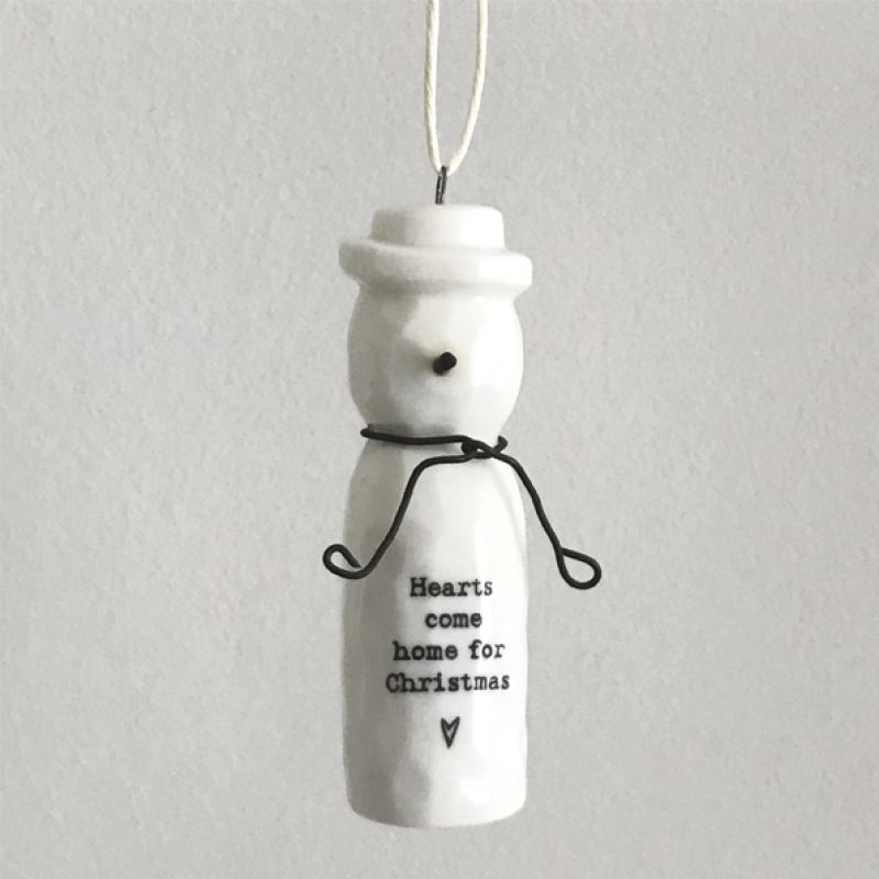 Porcelain hanger-Snowman