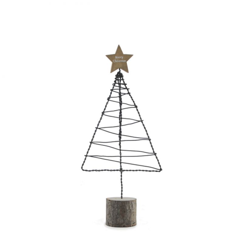 Rusty Christmas tree-Wooden star