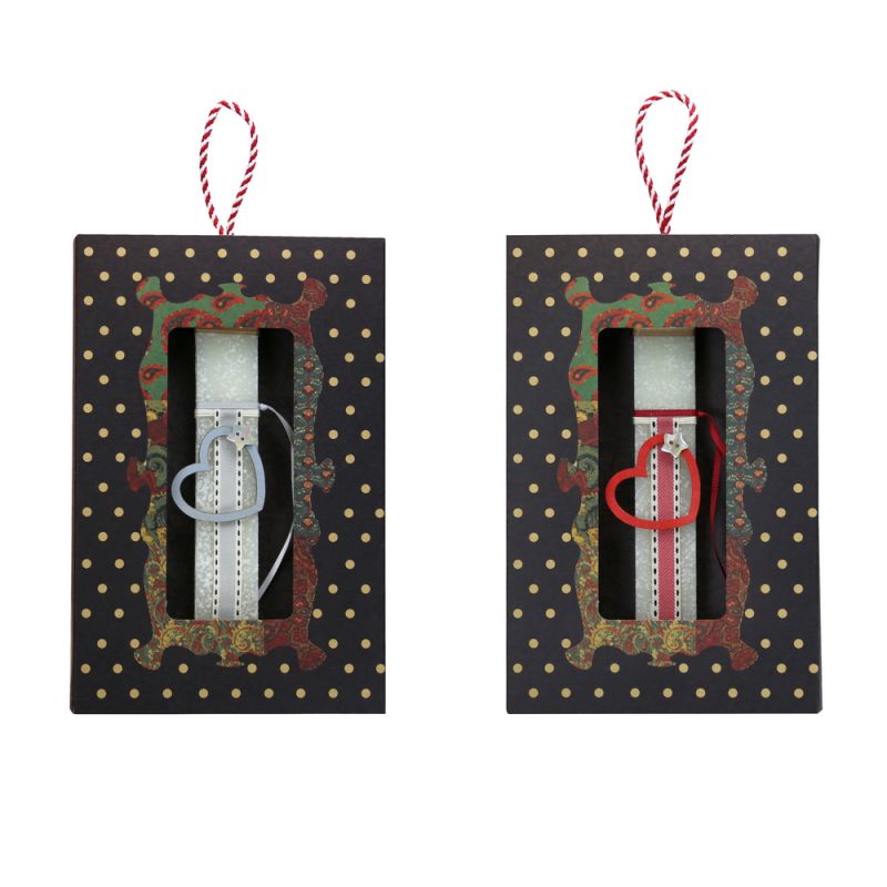 Λαμπάδα 20εκ.Καρδιά περίγραμμα