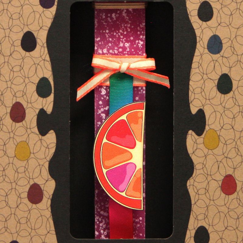 Λαμπάδα 20 Μαγνητάκι φρούτο - Φούξια