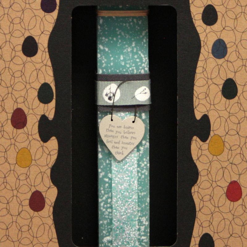 Λαμπάδα 20εκ. Καρδούλα με μήνυμα