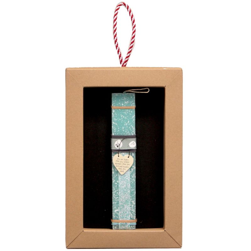 Λαμπάδα 20 Καρδούλα με μήνυμα - Βεραμάν