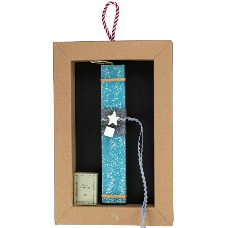 Easter Candle Matchbox-Happy birthday