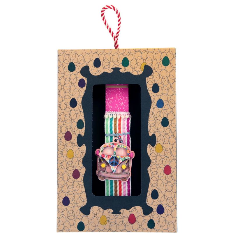 Easter Candle Camper key ring