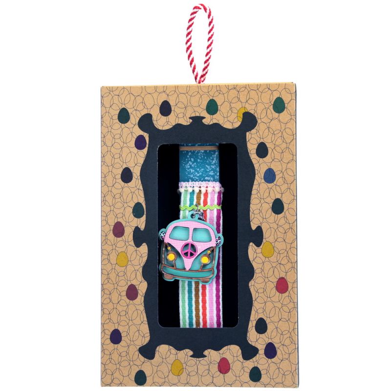 Easter Candle Camper key ring