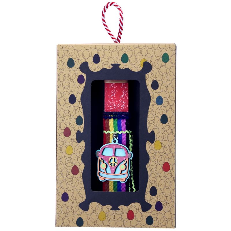 Easter Candle Camper key ring