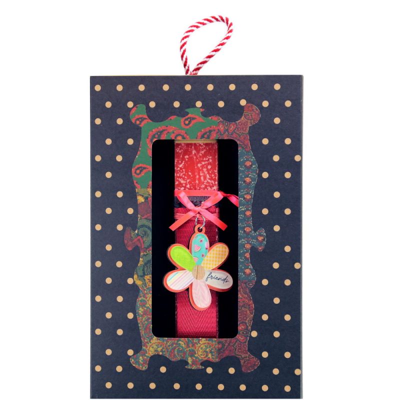 Easter Candle Flower key ring