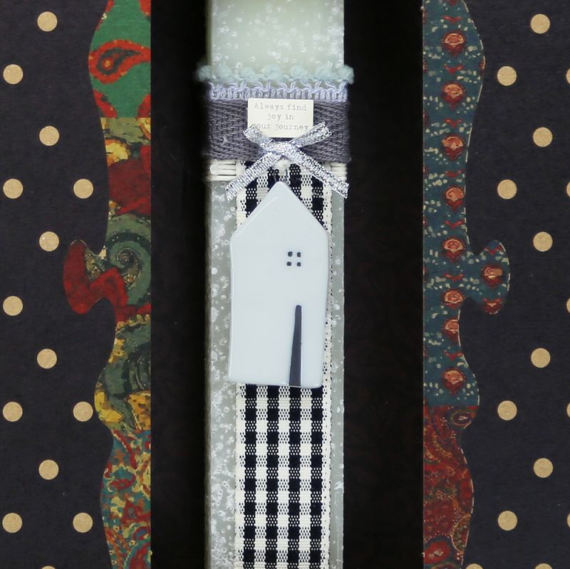 Easter Candle Sml house hanger-Plain