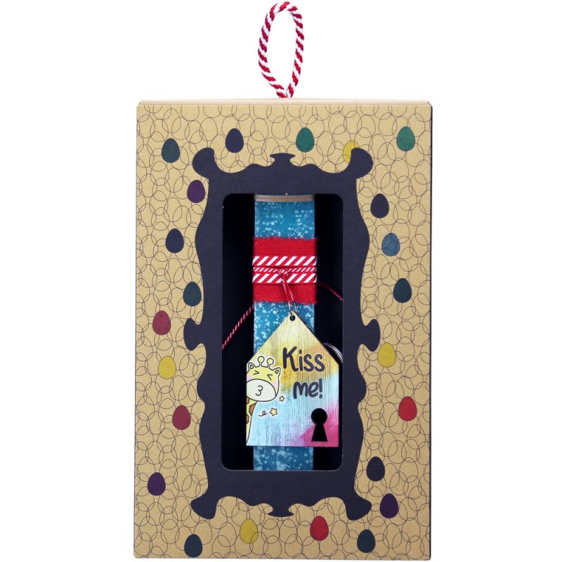 Easter Candle Keyring house with keyhole