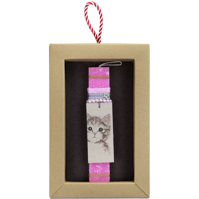 Easter Candle Cat tag-Molly