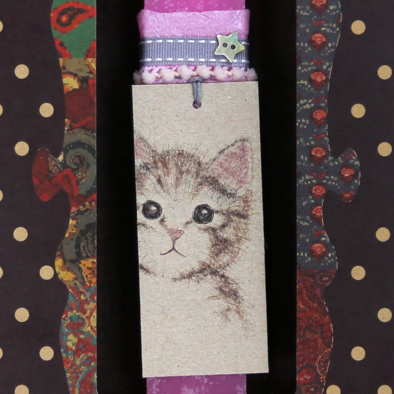 Easter Candle Cat tag-Molly