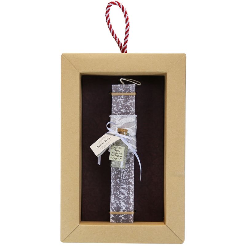 Easter candle with Crystals - Clear Quartz 5.5x2cm