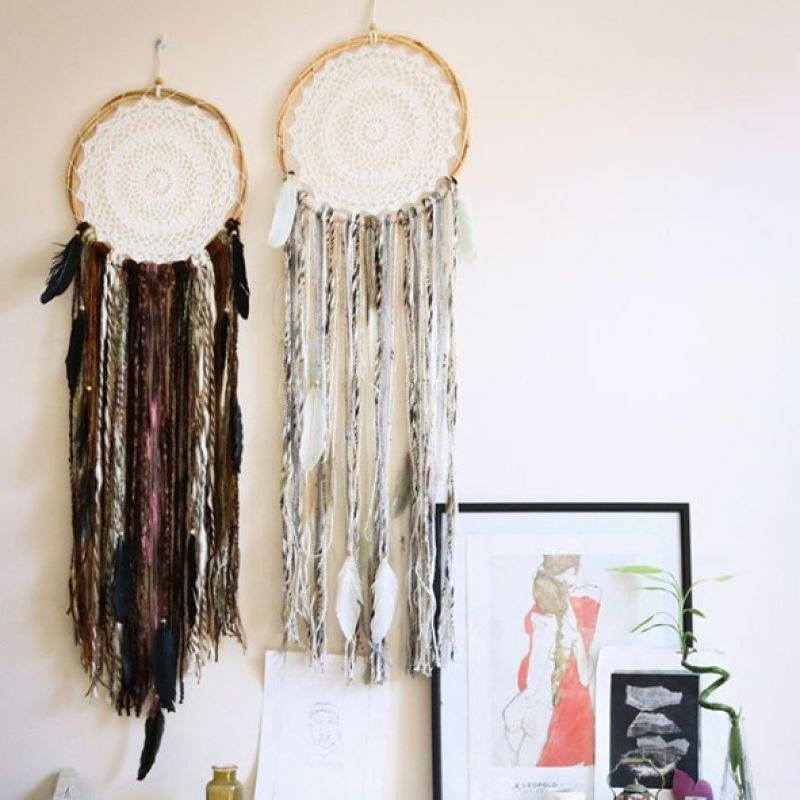 BOHO Crochet Dream Catcher 50 cm