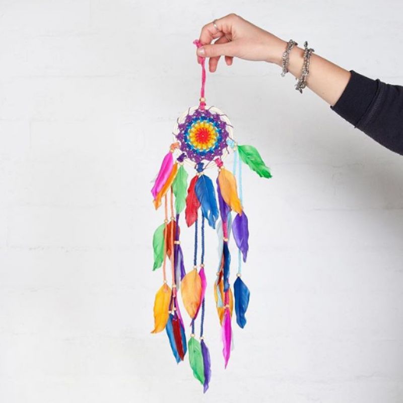 Large crochet dream catcher