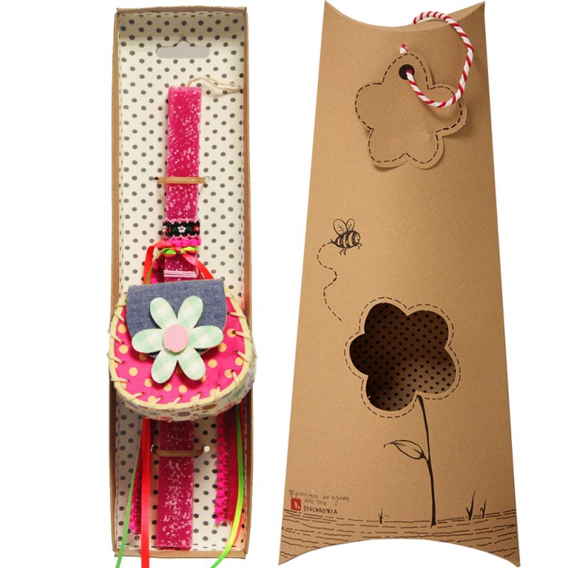 Easter Candle Purse with flower