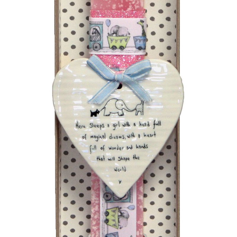 Easter Candle Wobbly round heart