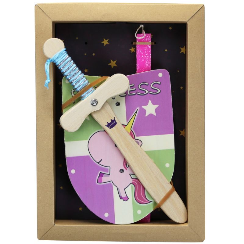 Easter Candle Wooden shield & sword Princess